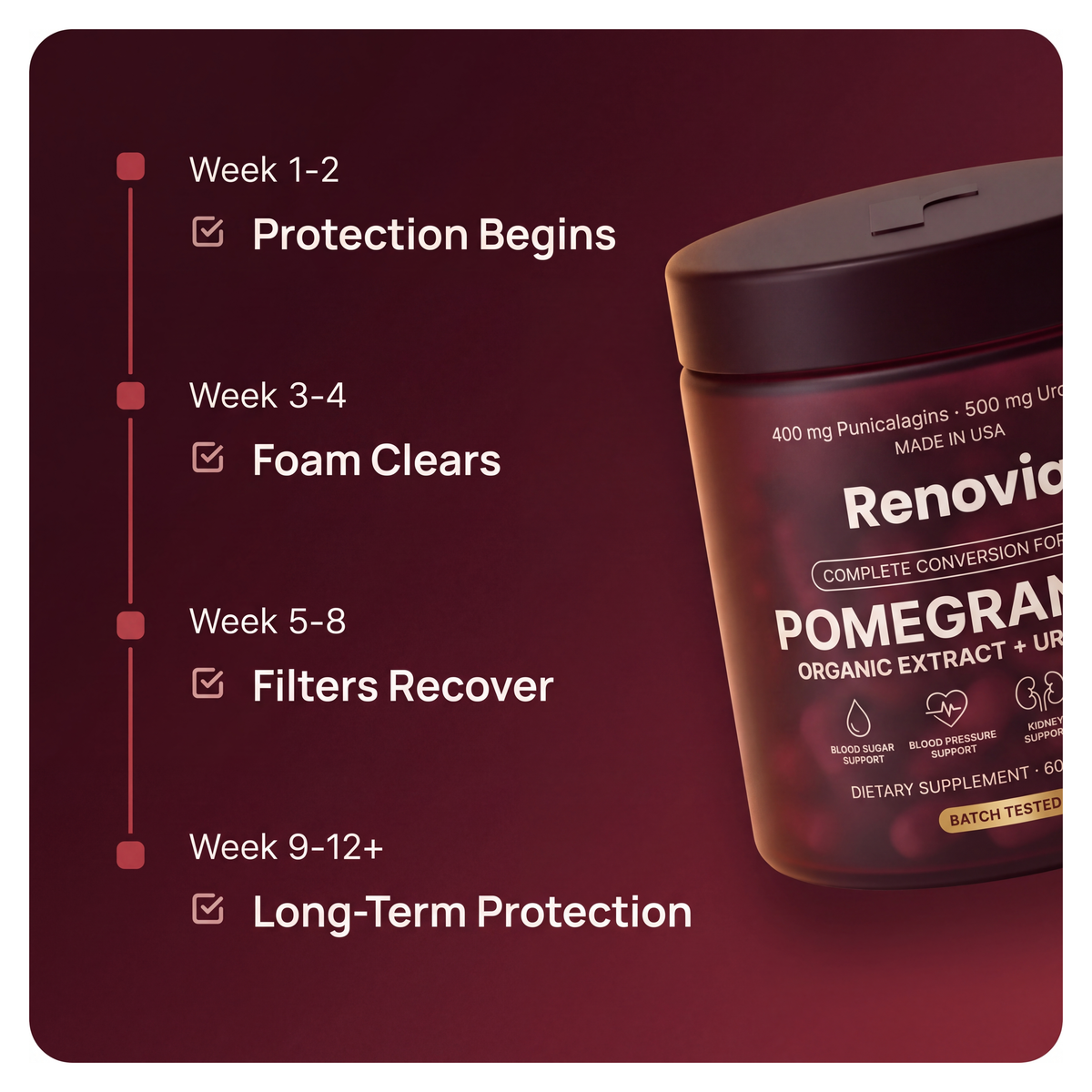 Organic Pomegranate Extract + Urolithin A Capsules