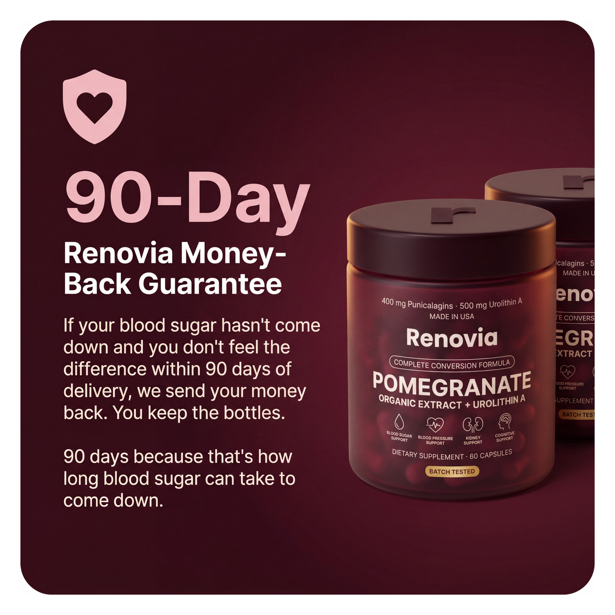 Organic Pomegranate Extract + Urolithin A Capsules