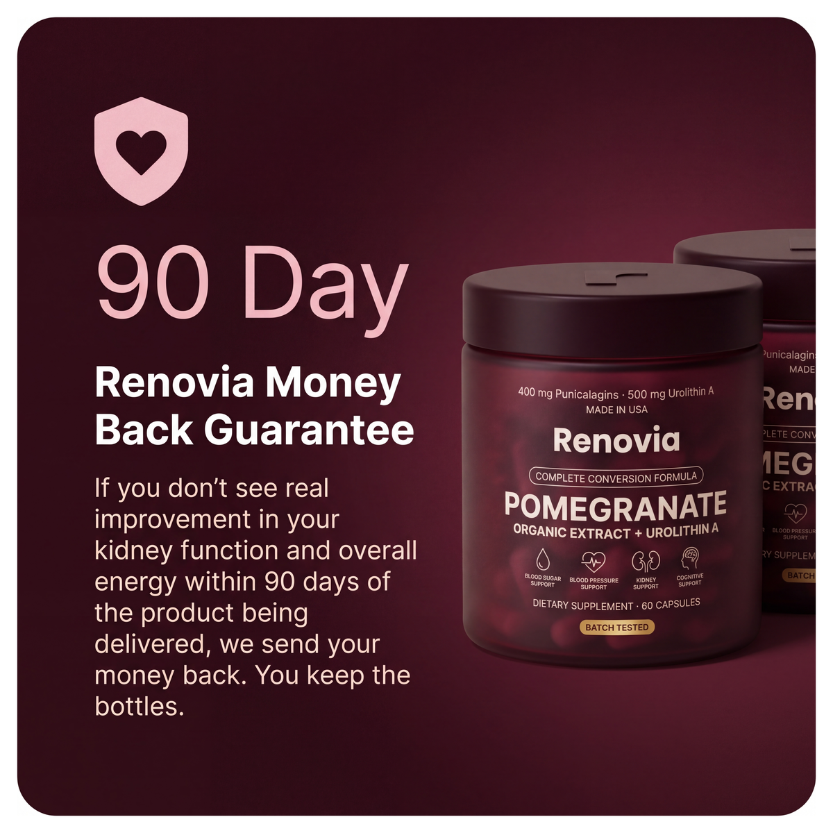 Organic Pomegranate Extract + Urolithin A Capsules